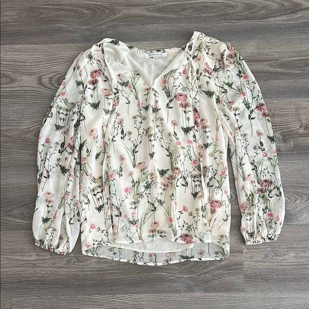 Floral Print Women's Top